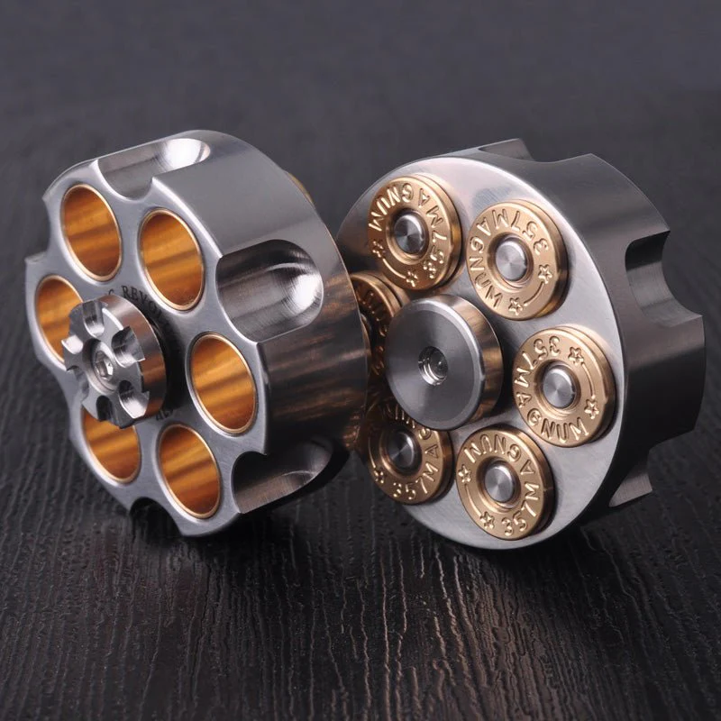 MLD Revolver Bullet Stainless Steel Fidget Spinner - Image 4