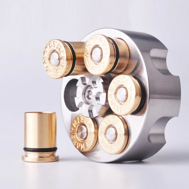 MLD Revolver Bullet Stainless Steel Fidget Spinner - Image 6