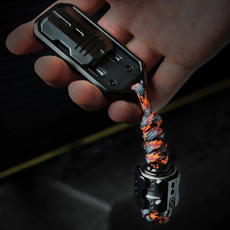 Muyi Sonic Mecha Titanium EDC Knife Bead Fidget Spinner Pendant - Image 12