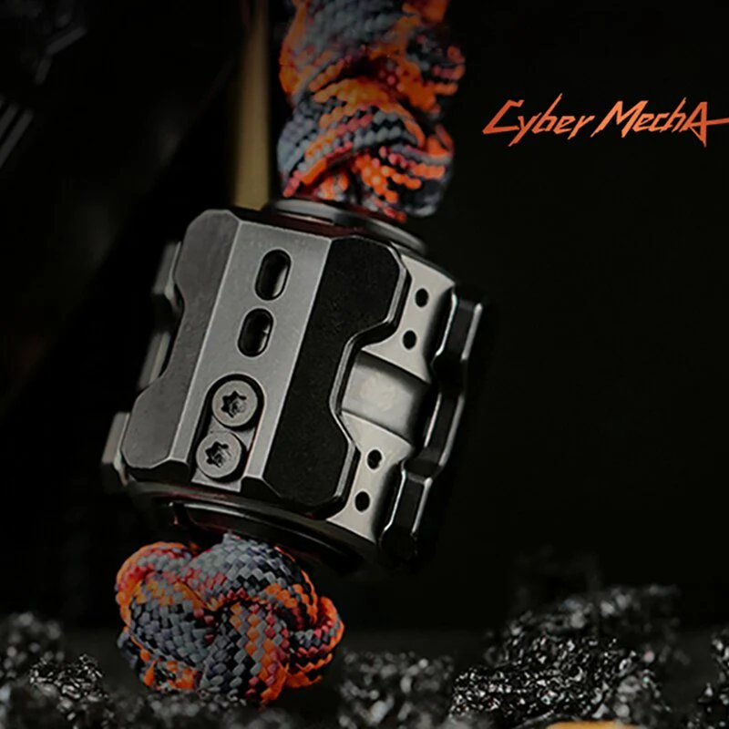 Muyi Sonic Mecha Titanium EDC Knife Bead Fidget Spinner Pendant - Image 14