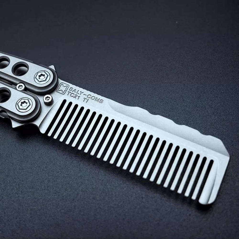 Ruisha MOYEWORKS Titanium Gravity Fidget Comb - Image 6
